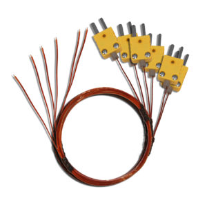 Type-K Kapton Flex-Wire Probes w/ Mini-Plug F0103-6PK (6 pack) BEST VALUE!