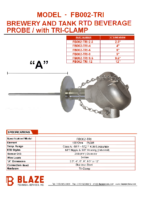 Brewery and Tank Beverage Probe with Tri-clamp