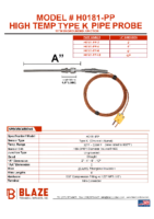 H0181-PP Type-K Pipe-ftg Probe SS Handle Grounded Datasheet