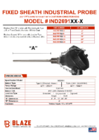 IND2691 375 Dia, Cast Iron Conn Head Fixed Sheath Industrial Probe Datasheet