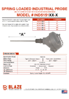 IND5151 250 Dia, Alum Conn Head Spring Loaded Sheath Industrial Probe Datasheet