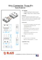 Mini Connector 3 pin Datasheet